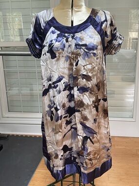 EEI Brand Dainty Silk Floral Print Dress